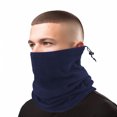 thumbnail image 1 of TOPTIE Unisex Warm Fleece Neck Gaiter - Soft & Stretchy Face Mask, Multifunctional Tube for Running, Cycling, Everyday Use-Navy Blue, 1 of 7