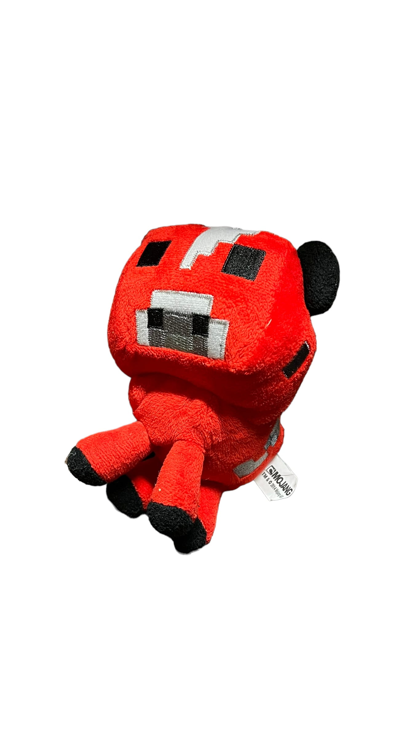 Minecraft Baby Mooshroom Plush Red Cow Bull Mojang 2017 Stuffed Animal