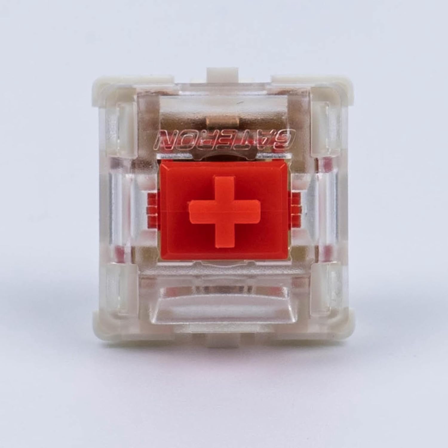 GATERON Jupiter Red Keyboard Switches, Linear 45gf RGB LED 5 Pin Factory Pre-lubed Key Switches for MX Mechanical Keyboard(Red,110PCS)