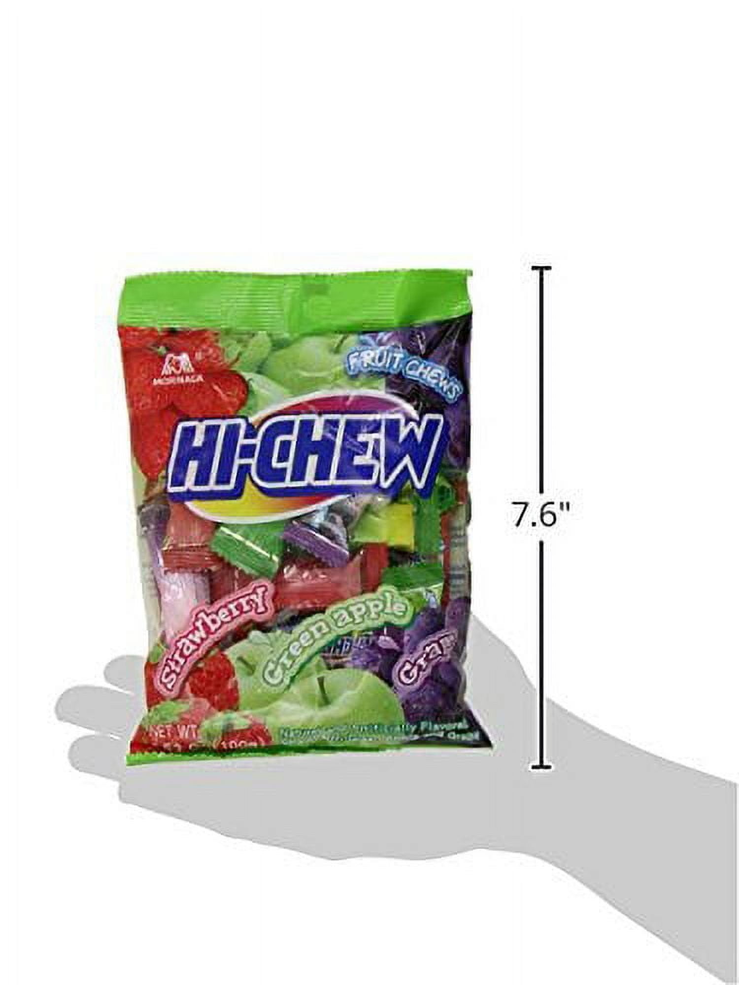 6 PACKS : Hi Chew Fruit Chews Individually-Wrapped Candy 3.53 Oz Bag - Regular mix