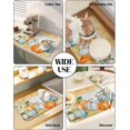 thumbnail image 6 of Abstract Pumpkins Dish Drying Mat for Kitchen Counter, Absorbent Quick Dry Coffee Bar Mat Pad Thin Diatomaceous Sink Mat Non Slip Dish Drainer Mat 23.5x15.5 Painted Harvest Festival Fall Thanksgiving, 6 of 6