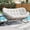 Beige, variant on Memoryfield 2 Person Outdoor Rocking Chair, Double Papasan Chair with Cushion, Patio Loveseat, 800 LBS Capacity, Beige