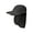 Black, variant on Taslon UV 5 Panel Cap with Tuck Away Flap - Black