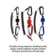 thumbnail image 4 of Naiovety Clips de liberación rápida para pesca, soporte de red multiusos, senderismo, Camping, viaje, espeleología, mosquetón, aparejos de Type3 NO3, 4 of 6