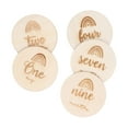 thumbnail image 2 of Round Wood Cutouts, Glossy Exquisite Widely Used Simple Design Wood Discs  For Painting For Crafts For DIY, 2 of 8