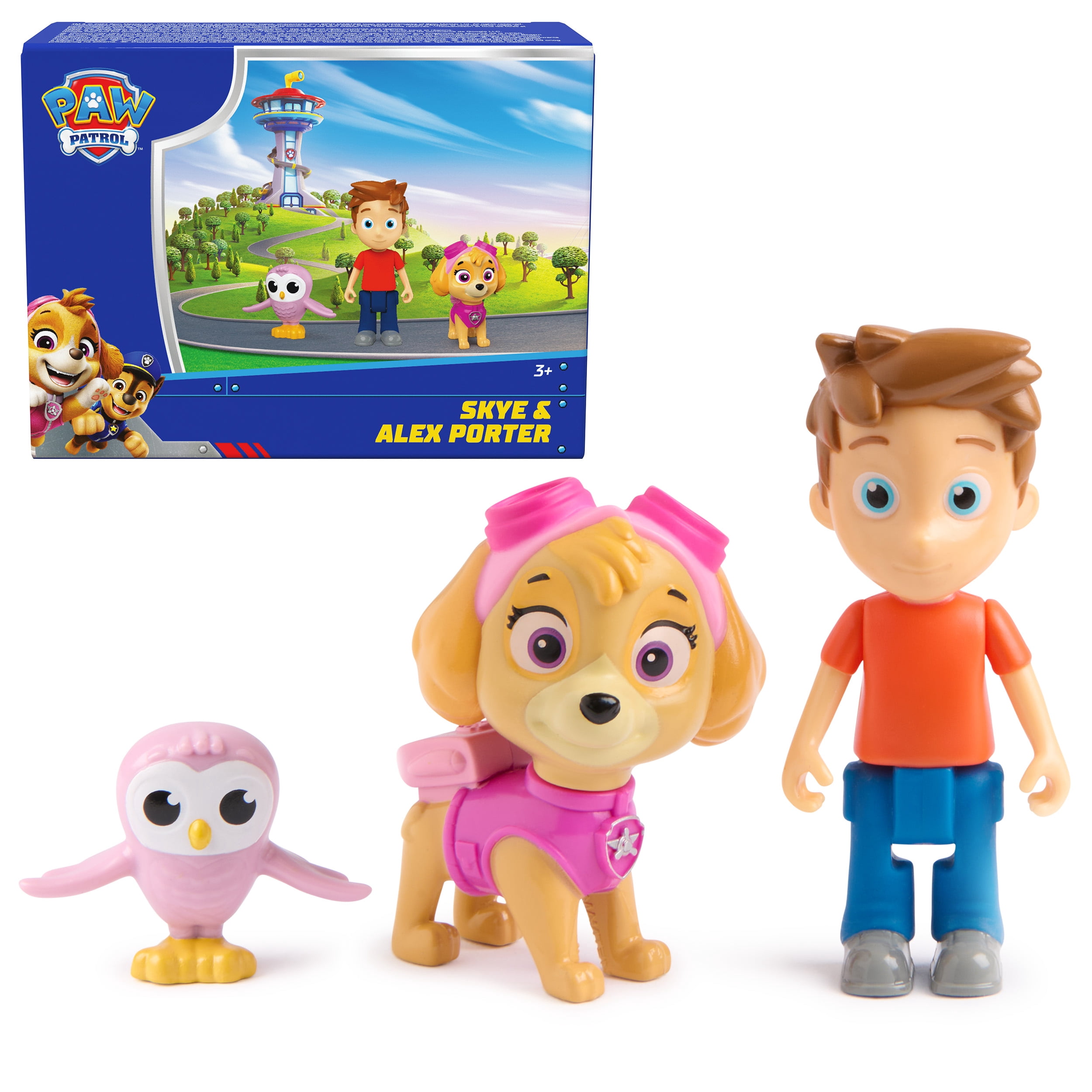 Free Shipping! Paw Patrol Action Pack Pups 3pk Figure Set Marshal