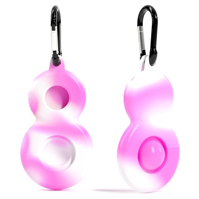Estuche De Juguete Push Bubble Fidget Compatible Con Airtags Funda Protectora Lavable Impermeable De Silicona Con Llavero Guardurnaity EL017046-08