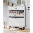 thumbnail image 1 of Yiwa Space-Saving Shoe Rack, Modern MDF Freestanding Cabinet with 2 Doors and 3 Drawers for Entryway Storage, 1 of 8