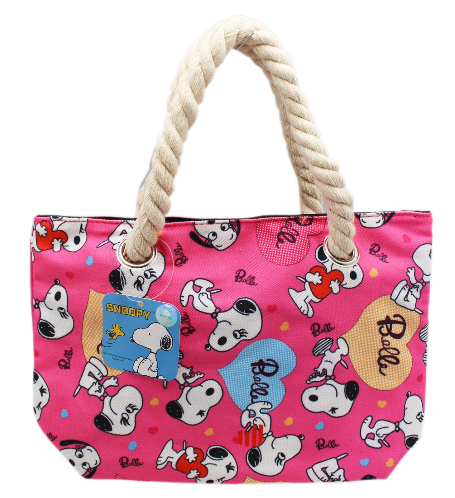 Cute Snoopy & Woodstock Crossbody Bag Suitcase Style Clutch Travel Casual Bags 