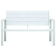 thumbnail image 3 of vidaXL Outdoor Patio Bench Garden Chair Bench with Armrests HDPE Wood Look, 3 of 16