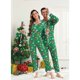 thumbnail image 1 of Pijama de Navidad para hombre y mujer, ropa de dormir con estampado bonito, para vacaciones familiares, Año Nuevo, 1 of 4