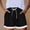Black, variant on Women's Pajama Shorts Cotton Linen Lace Elastic Waist Sleep Shorts Stylish Lounge Shorts Casual Comfy Beach Sweat Shorts with Pockets Wine XL(XL)