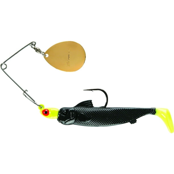 Bomber Drumbeater Fishing Lure Saltwater Spinnerbait Chartreuse Black