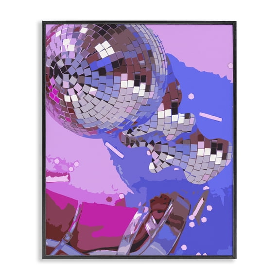 Stupell Industries Glam Black Framed Giclee Art, 11 x 14, by Lil' Rue