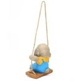 thumbnail image 4 of Swing Animal Hanging Teddy Dog Cartoon Garden Decoration Pendant Style Resin Statue Crafts, 4 of 21