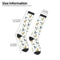 thumbnail image 5 of Fotbe Farm Roosters print Women's Men's Novelty Crew Socks Cotton Socks Knee High Socks for Walking,Running,Nurses,Pregnancy, 5 of 9