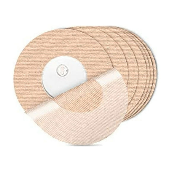 LNGOOR 25Pack Freestyle Bandage for Libre 3 Sensor Covers Waterproof 14 Days Overpatch Tape CGM Adhesive Patches Without Hole Beige