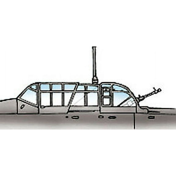 Ju 87 B Stuka Vacuform Canopy for Airfix (1/48 model kit accessory)