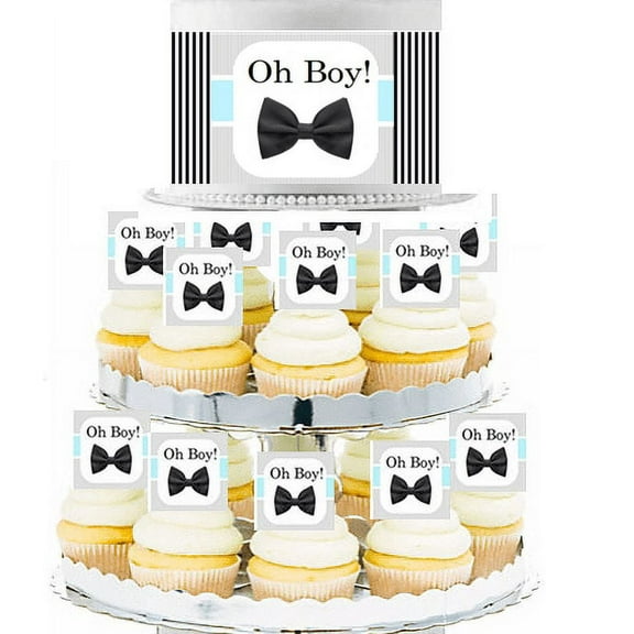 Oh Boy! Edible Photo Toppers & Edible Cupcake Decoration Kit