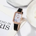 thumbnail image 2 of JINJIS Ladies Rectangular Face Casual Quartz Leather Strap Watch Mens Leather Strap Stainless Steel Watch Band Adjustable Watch 12mm Watch Band Mens Watch Band Men 20mm Mens Watch Band Replacement, 2 of 3