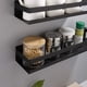 thumbnail image 4 of Estante de pared para baño 20-40cm moderno negro mate baño cocina ducha Shelf30*10,5*6cm, 4 of 5