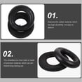 thumbnail image 4 of WRISTBIQUE 1 Pair Abrasion Resistant Inner Tube Replacement Black Rubber For, 4 of 6