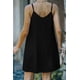 thumbnail image 1 of ABPHQTO Vestido lencero negro con botones para mujer, 1 of 5