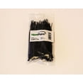 thumbnail image 4 of NavePoint 6 Inch Nylon UV Resistant Cable Wire Zip Tie 40 lbs - Black 300 Pack Lot Pcs Qty, 4 of 4