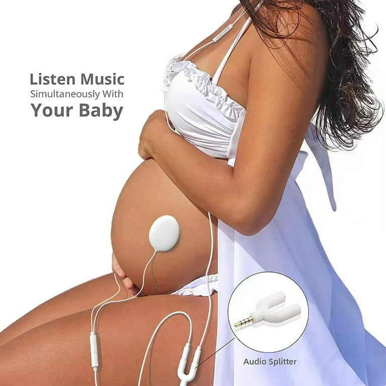 Buy Fivean Baby Bump Headphones,Pregnancy Headphones for Belly,Safely Play  Music, Sounds,and Voices to Your Baby in The Womb，with Apple and Android  Adapter Cable,Easy to Operate,Good Sound Quality,Pink Online at  desertcartINDIA