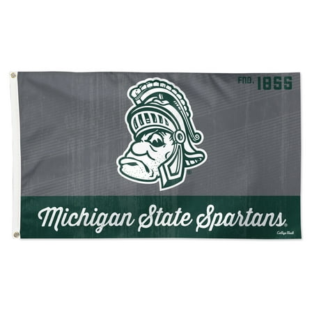 WinCraft Michigan State Spartans 3- x 5- Single-Sided College Vault Deluxe Flag