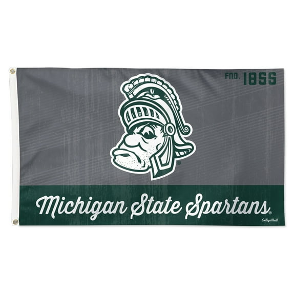 WinCraft Michigan State Spartans 3- x 5- Single-Sided College Vault Deluxe Flag