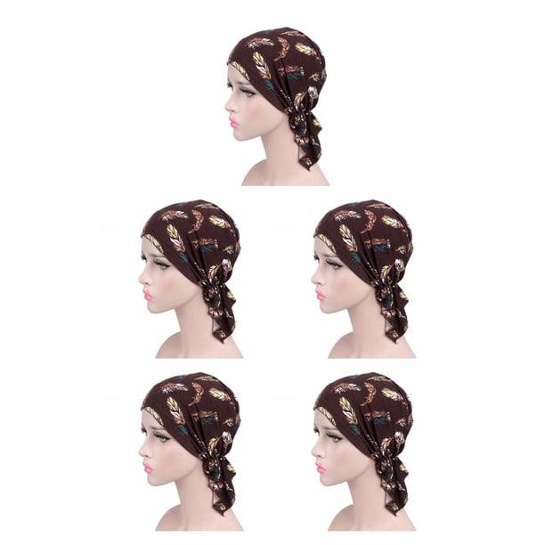 Qarigey Accesorios para el cabello para mujer, pañuelo para la cabeza, sombrero de quimio, turbante elástico de alta para mujer, Type8 NO8