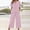 Pink, variant on NMMUED Women Linen Sets 2 Piece Outfits Women’s Cotton Linen 2 Piece Set Summer Casual Lounge Short Sleeve Top Wide Leg Cropped Pants Breathable Loose Fit Gauze Sets for Women 2 Piece Beige L