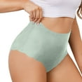 thumbnail image 2 of wcjm Green Women's Briefs Women's Underwear Comfortable High Waist Briefs Without Seam Breathable No Show Underwear Women, 2 of 5