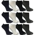 thumbnail image 3 of BILLIONHATS 48 Pair Women's Low Cut Ankle Socks, Thin Lightweight Breathable Wholesale Sport Bulk Socks, Size, 9-11 (48 PACK ASSORTED), 3 of 6