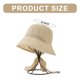 thumbnail image 2 of Sombrero de pescador con circunferencia de 56-58cm para mujer, sombrero de pescador para el sol, serpentina que cubre toda la cara, protector solar antiultravioleta, 2 of 5