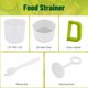 thumbnail image 5 of Soy Milk Juice Filter with Pitcher Handle Press Stick Brush Food Strainer Yogurt Macarena Fabricante de colador de yogur, 5 of 11