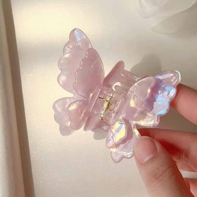 Ruifaya Fee Schmetterling Haar Klaue Acetat Krabben Haar flauschige süße Prinzessin Haa≮