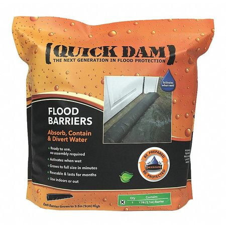 Water Barrier - QUICK DAM Water Act Flood Barrier,3-1/2