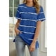thumbnail image 4 of Camisetas de manga corta con cuello redondo y estampado de letras para mujer, camisetas informales holgadas de verano, 4 of 4