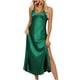 thumbnail image 2 of Camisón corto de seda helada para mujer, lencería, ropa interior, bata, vestido de dormir, 2 of 8