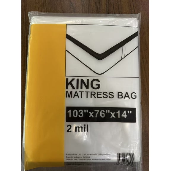 2mil heavy duty King size mattress bag larger size good for moving and storage