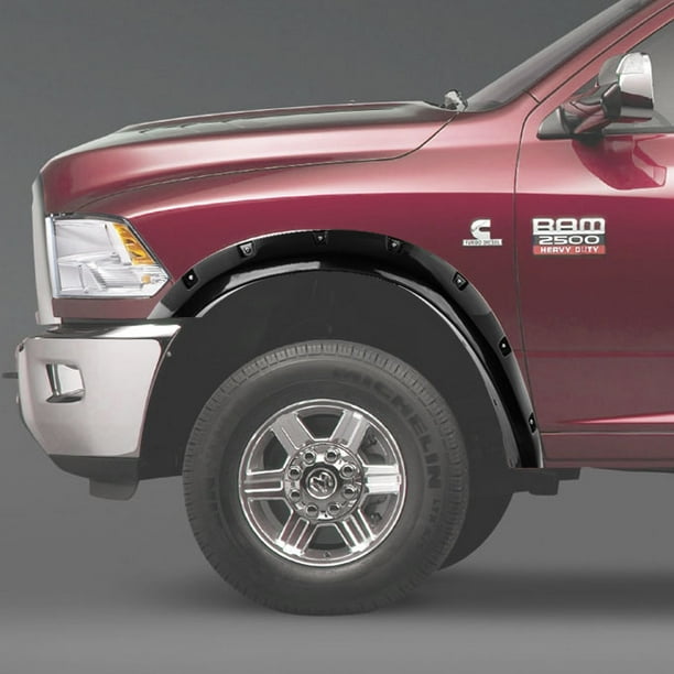 Fit 0914 Dodge Ram 1500 Smooth 4PCS Bolton Rivet Style Fender Flares