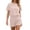 F32 Beige, variant on Likimi 2 Piece Sets For Women Solid Color Summer Short Sleeve Crew Neck Top With Shorts Comfortable Soft Outfit Set Beige Size L