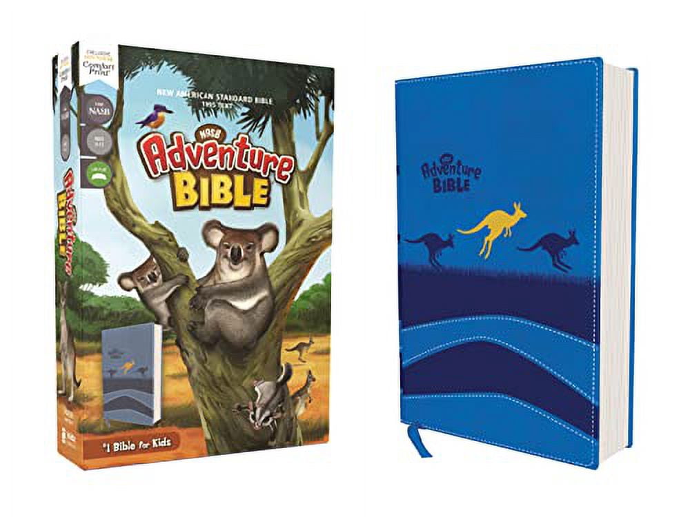 Adventure Bible Nasb, Adventure Bible, Leathersoft, Blue, Full Color Interior, Red Letter Edition, 1995 Text, Comfort Print, (Hardcover)