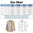thumbnail image 5 of Gubotare Men's Casual Button Down Shirts Lightweight Long Sleeve Regular Fit Striped Shirts (Dark Blue,XXL), 5 of 5