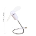 thumbnail image 4 of Floleo Portable Mini USB Fan Small Fan Powerful Quiet Soft Leaf Bendable for Laptop Office Travel Outdoor Camping Home Use, 4 of 4