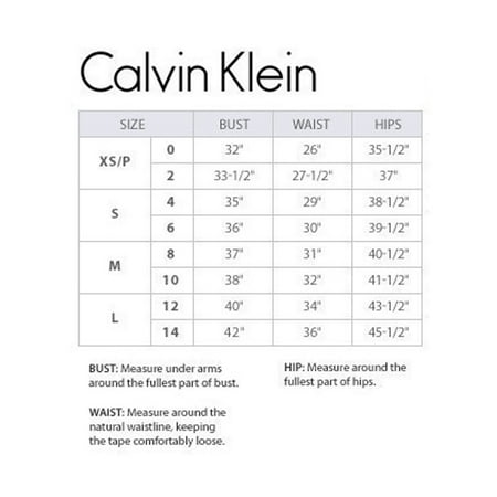 Calvin Klein Women S Size Chart