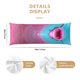 thumbnail image 3 of Balery Pink Shark Pool Fantasy Funda Protectora para Almohada Corporal de Algodón Hipoalergénico con Cierre(55 x 21 pulgadas), Almohadas No Incluidas, 3 of 7