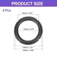 thumbnail image 2 of Uxcell Black 8 Inch Rubber Notch Speaker Edge Surround Ring Replacement Parts for Speaker Repair or DIY 4 Pcs, 2 of 6